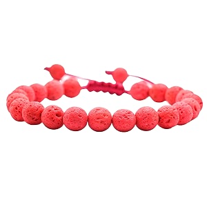 crystal heaven red lava stone bracelet for women men with healing crystal and reiki stone - beautiful gemstone adjustable beaded bracelet for balance harmony amp positive energy
