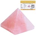Crystal Heaven Rose Quartz Pyramid-2" Inch Pyramid For Positive Energy,Vastu,Reiki,Feng Shui And Chakra Healing Energy Balancing