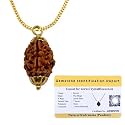 Crystal Heaven Rudraksha Original 3 Mukhi Pendant Necklace for Women Men