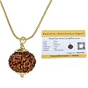 Crystal Heaven Rudraksha Original 7 Mukhi Pendant Necklace for Women Men