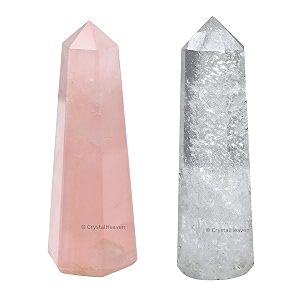 Crystal Heaven Shiv Shakti Pair Clear Quartz