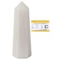 Crystal Heaven Snow Quartz Crystal Tower Obelisk