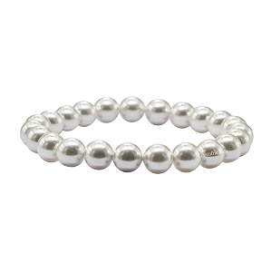 crystal heaven white pearl bracelet for women men with healing crystal and reiki stone - beautiful gemstone beaded bracelet for balance harmony amp positive energy