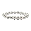 Crystal Heaven White Pearl Bracelet For Women Men With Healing Crystal And Reiki Stone - Beautiful Gemstone Beaded Bracelet For Balance, Harmony &amp; Positive Energy