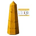 Crystal Heaven Yellow Jasper Crystal Tower Obelisk