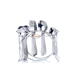 crystal la milano cutlery set with stand