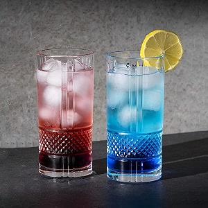 310ml mojito glass set - crystal glassware for cocktails whiskey wine and juice - home and kitchen party glasses aesthetic drinking glasses - includes transparent glasses for water - set of 6