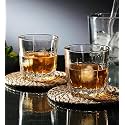 Premium Big Whiskey Glasses Set of 2 pcs- 300 ml Modern Ideal Transparent Bar Glass for Drinking Bourbon, Whisky, Scotch, Cocktails, Wine, Water, - Old Fashioned Cocktail Tumblers Perfect for Entertaining and Enhancing Your D