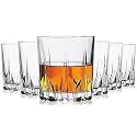 Premium Big Whiskey Glasses Set of 6 x 2 (12 pcs)- 300 ml Modern Ideal Transparent Bar Glass for Drinking Bourbon, Whisky, Scotch, Cocktails, Wine, Water, - Old Fashioned Cocktail Tumblers Perfect for Entertaining and Enhanci