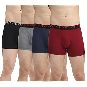 Crystal Mens Cotton Elastane Lido Stretch Trunks