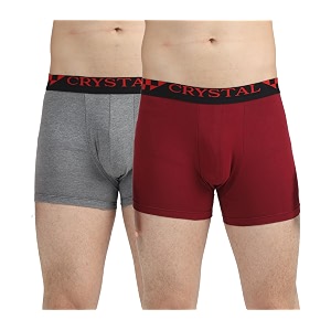 Crystal Mens Cotton Elastane Lido Stretch Trunks