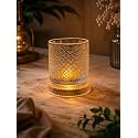 Crystal Pattern LED Spinning Whiskey Glass