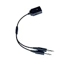 Dual 3.5 mm (TRRS) Aviation Intercom Adapter (General Aviation)