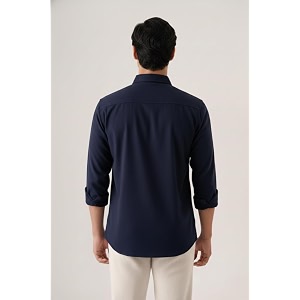CRYSTAL SKY Men Airy Linen Cotton Shirt