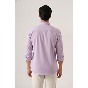 CRYSTAL SKY Men Airy Linen Cotton Shirt
