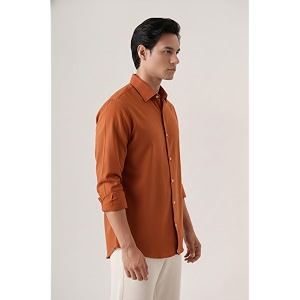 CRYSTAL SKY Men Airy Linen Cotton Shirt