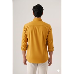 CRYSTAL SKY Men Airy Linen Cotton Shirt