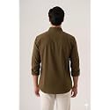 CRYSTAL SKY Men Airy Linen Cotton Shirt