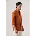 CRYSTAL SKY Men Airy Linen Cotton Shirt