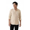 CRYSTAL SKY Men Airy Linen Cotton Shirt