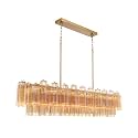 Crystorama Addis 16 Light Aged Brass Linear