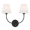 Crystorama Libby Langdon Sylvan 2 Light Black