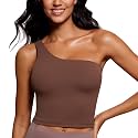 CRZ YOGA Butterluxe One Strap Crop Tank Tops