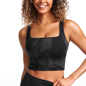 CRZ YOGA Butterluxe Square Neck Crop Tank