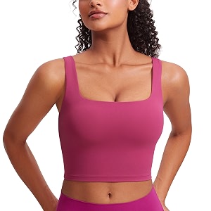 CRZ YOGA Butterluxe Square Neck Crop Tank