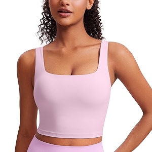 CRZ YOGA Butterluxe Square Neck Crop Tank