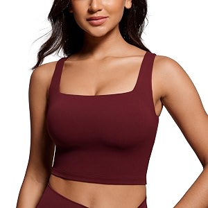 CRZ YOGA Butterluxe Square Neck Crop Tank