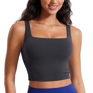 CRZ YOGA Butterluxe Square Neck Crop Tank