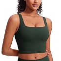CRZ YOGA Butterluxe Square Neck Crop Tank