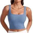 CRZ YOGA Butterluxe Square Neck Crop Tank