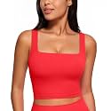 CRZ YOGA Butterluxe Square Neck Crop Tank