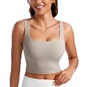 CRZ YOGA Butterluxe Square Neck Crop Tank