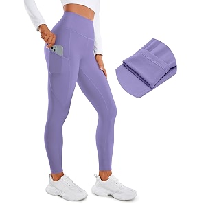 CRZ YOGA Fleece Thermal Leggings Pockets 28