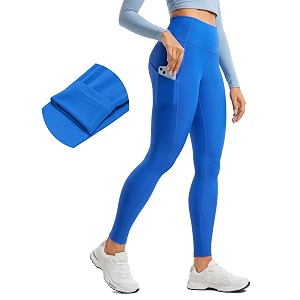 CRZ YOGA Fleece Thermal Leggings Pockets 28