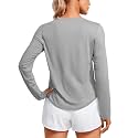 CRZ YOGA Lightweight Crewneck Long Sleeve Top