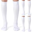 CS CELERSPORT 2/3 Pack Soccer Softball Baseball Socks for Youth Kids Adult Multi-Sport Compression Knee High Socks
