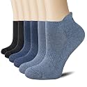 CS CELERSPORT 6 Pairs Ankle Athletic Running Socks Low Cut Sports Tab Socks for Men and Women