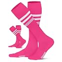 CS CELERSPORT Striped Soccer Athletic Knee High Socks for Kids Youth Adult