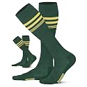 CS CELERSPORT Striped Soccer Athletic Knee High Socks for Kids Youth Adult