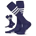 CS CELERSPORT Striped Soccer Athletic Knee High Socks for Kids Youth Adult