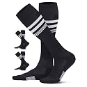 CS CELERSPORT Striped Soccer Athletic Knee High Socks for Kids Youth Adult
