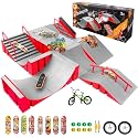 CS COSDDI 14in1 Finger Skateboard Park Set for Kids 8 Skateboards and Bike