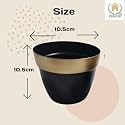 2 in 1 Metal Planter with Stand | Tabletop Item | Home Decor Item | Living Room Planter | Decorative Vase for Garden - Pack of 1