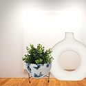 Blue Butterfly Metal Planter with Stand | Tabletop Item | Home Decor Item | Living Room Planter | Decorative Vase for Garden - Pack of 1