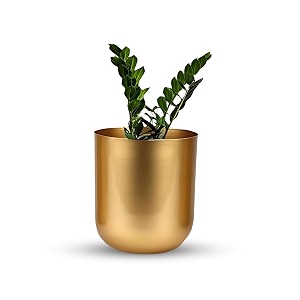 golden metal planter  tabletop item  home decor item  living room planter  decorative vase for garden pack of 1
