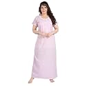 CLOUD SOFT Womens Cotton Printed Pleated Full-Length